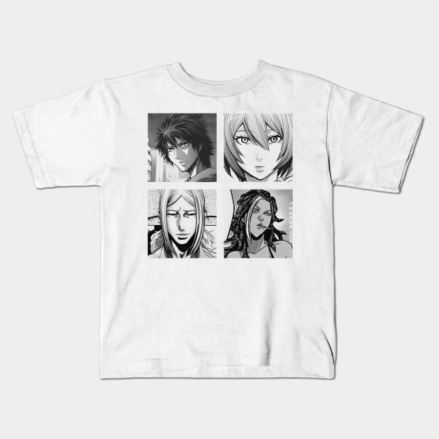 Alice in borderland characters manga Kids T-Shirt by CERA23